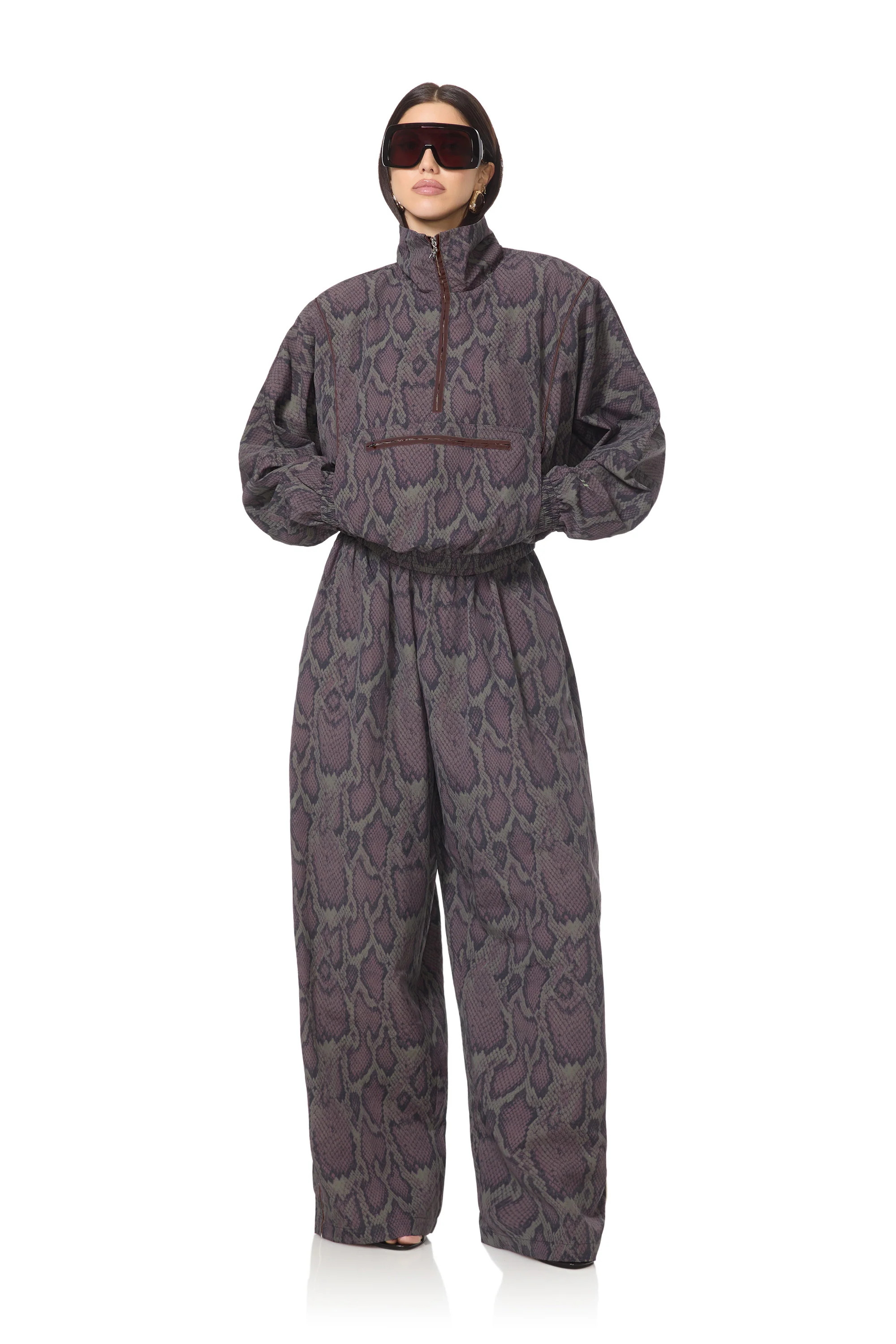 Virgo Windbreaker Jacket - Earthen Snake | ShopAFRM
