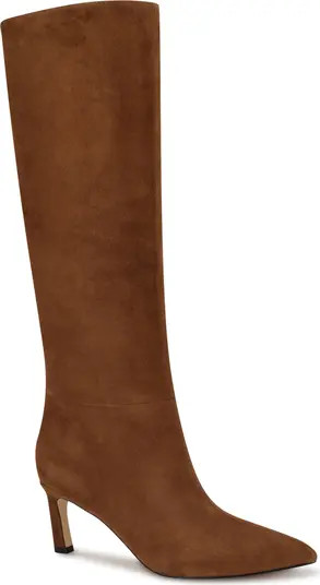 Nine West Lorthey Pointed Toe Knee High Boot in Black at Nordstrom, Size 6 | Nordstrom