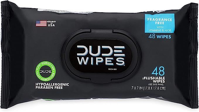 DUDE Wipes Flushable Wipes Dispenser, 48 Count (Pack of 1) | Amazon (US)