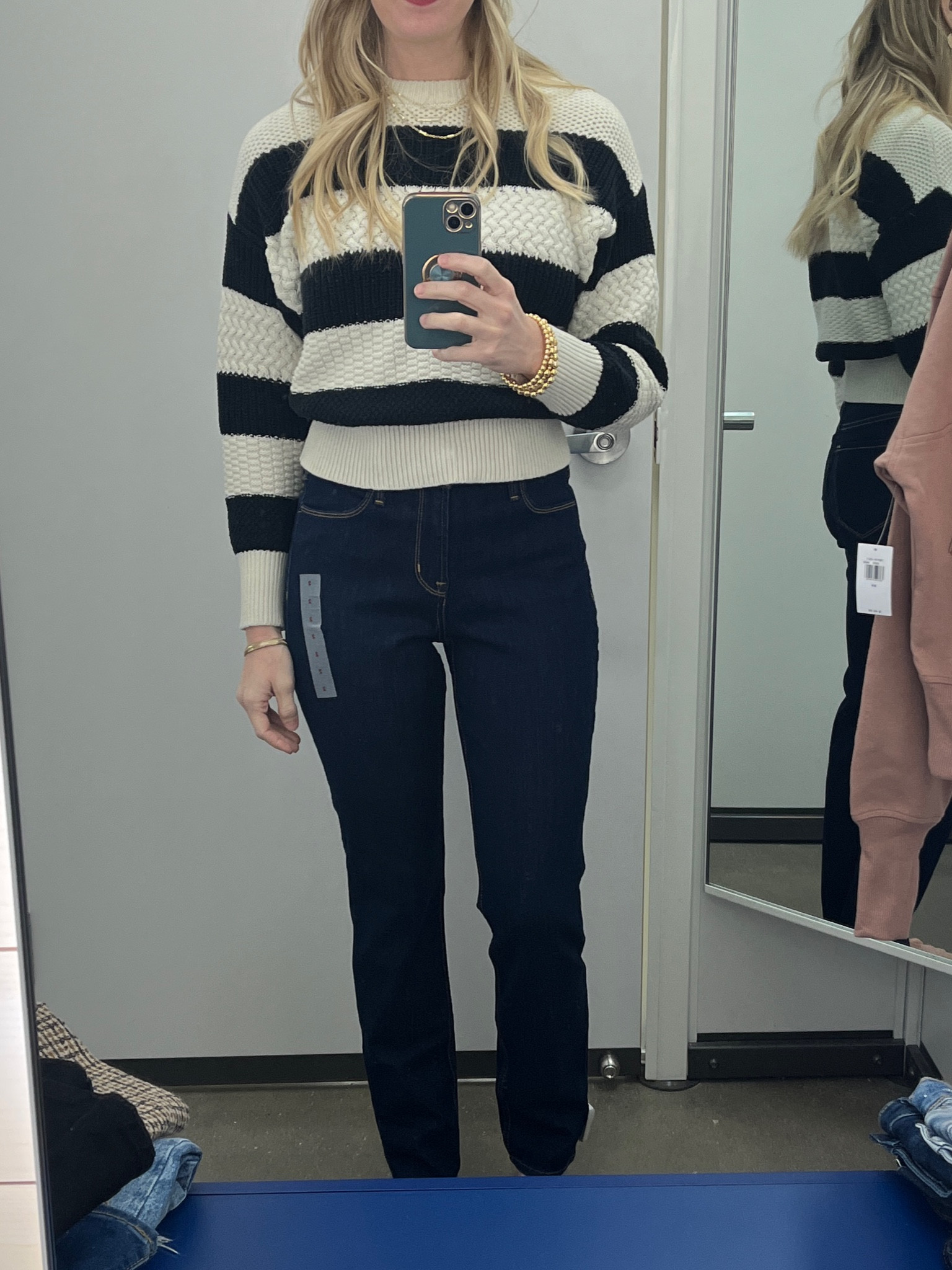 High waisted wow straight slim jeans//50% off old navy jeans 

#LTKsalealert #LTKFind #LTKunder50