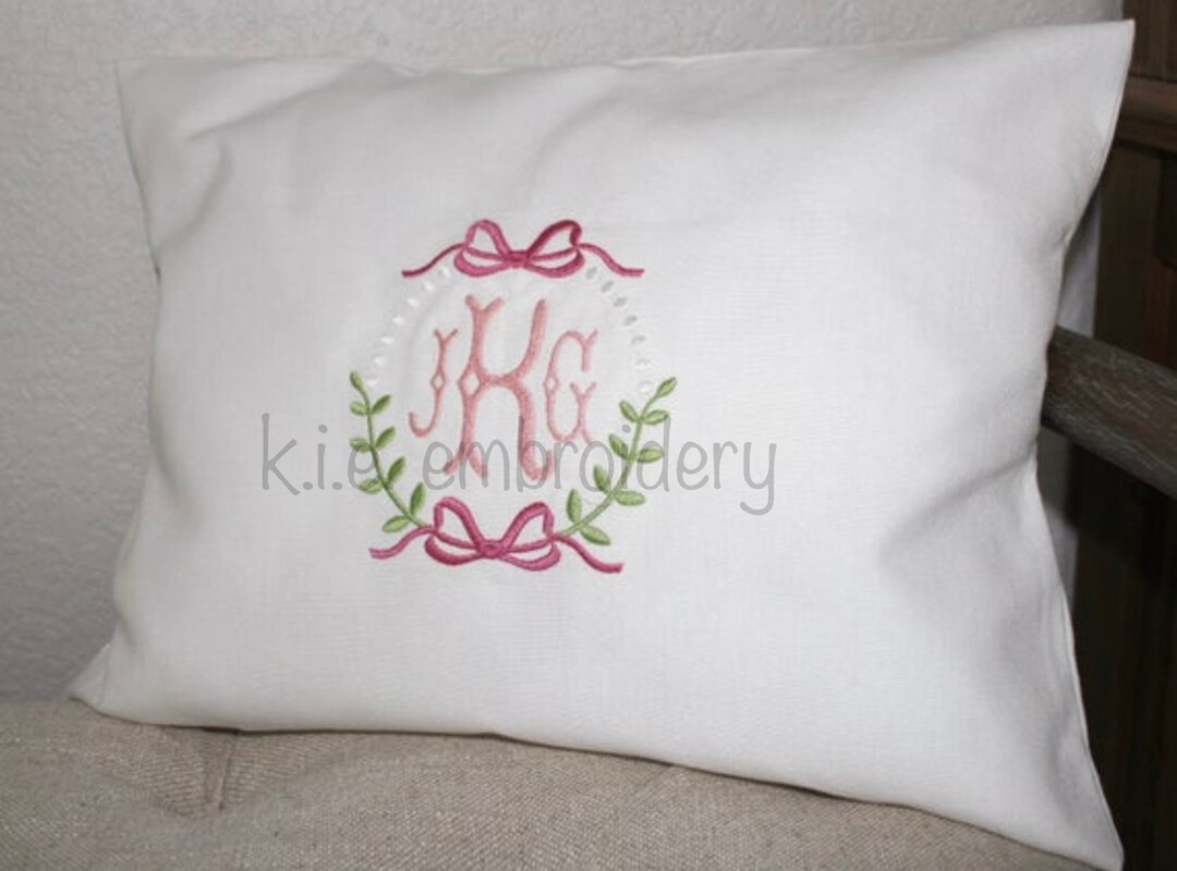 Embroidered Monogrammed Baby Pillow Cover / Monogram Baby Gift / Personalized Pillow Cover / Baby... | Etsy (US)