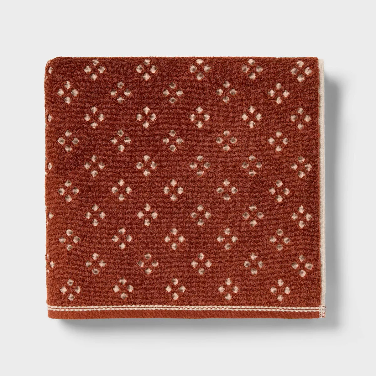 Diamond Harvest Bath Towel Warm Brown - Threshold™ | Target