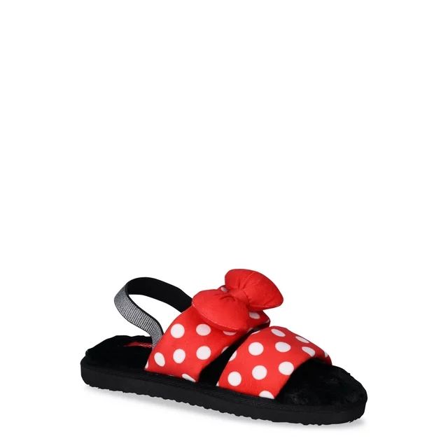 Disney Minnie Mouse Women’s Double Band Slippers, Sizes 6-11 | Walmart (US)