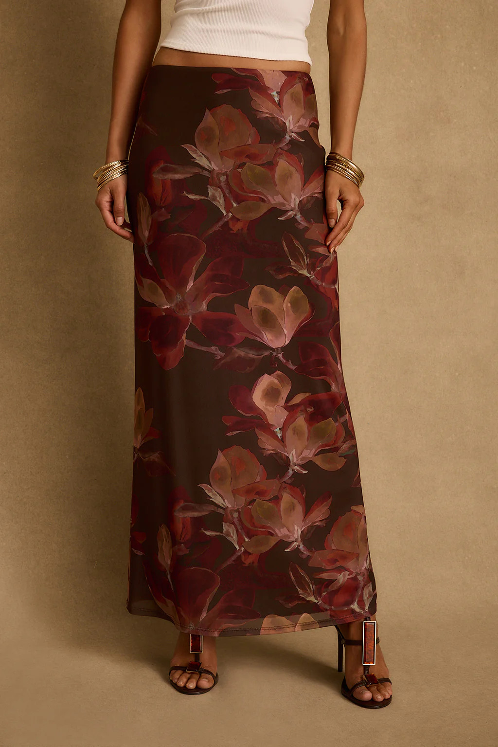 Women's Mulberry Mesh Maxi Skirt | 12th Tribe | 12th Tribe