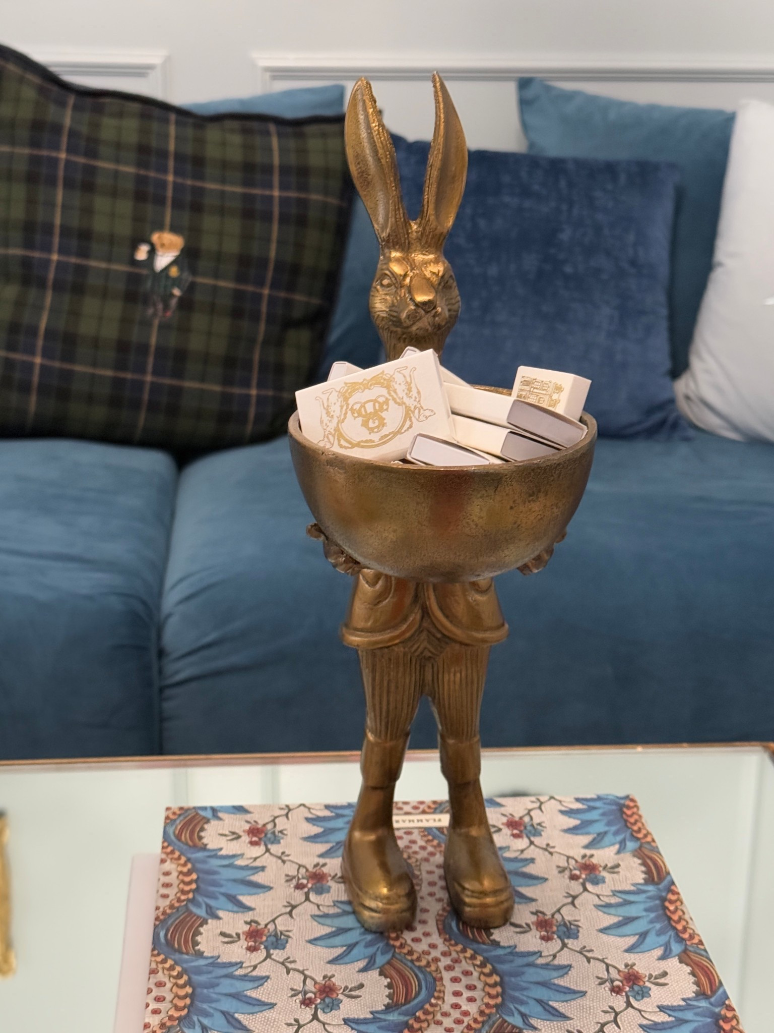 Dupe for our brass bunny that holds our wedding matches!!! 

#LTKSeasonal #LTKSpringSale #LTKHome