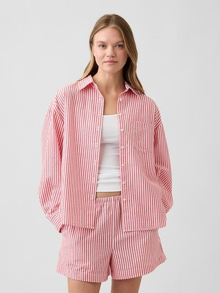 Oversized Shirt in Seersucker | Gap Factory