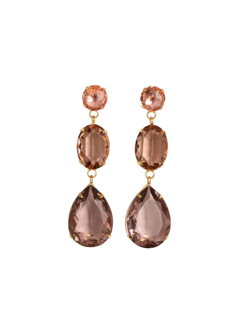 Jennifer Behr Aleena Crystal Embellished Drop Earrings - Farfetch | Farfetch Global