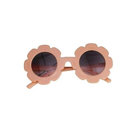 Suanret Baby Girls Sunglasses Flower Round Glasses Plastic Eyewear Protection | Walmart (US)