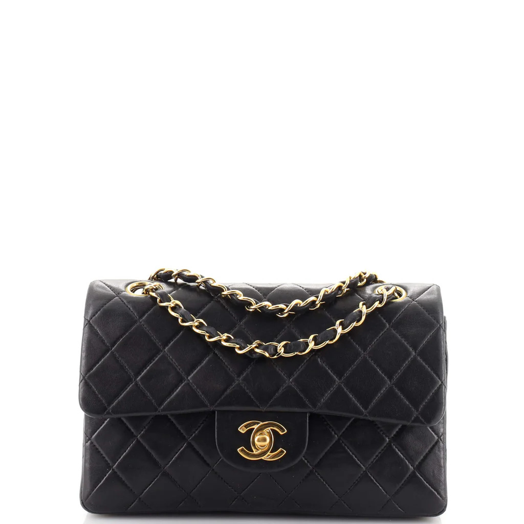 Vintage Classic Double Flap Bag Quilted Lambskin Small | Rebag