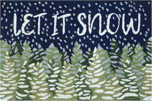 Liora Manne Frontporch Rug, 1 ft 8 in x 2 ft 6 in, Let It Snow | Amazon (US)