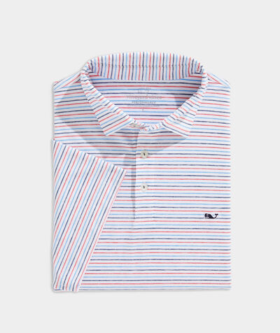 Four Color Bradley Stripe Sankaty Polo | vineyard vines