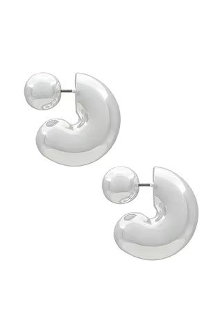 Jenny Bird Tome Medium Hoops in Silver from Revolve.com | Revolve Clothing (Global)