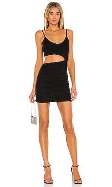 superdown Darcey Ruched Mini Dress in Black from Revolve.com | Revolve Clothing (Global)