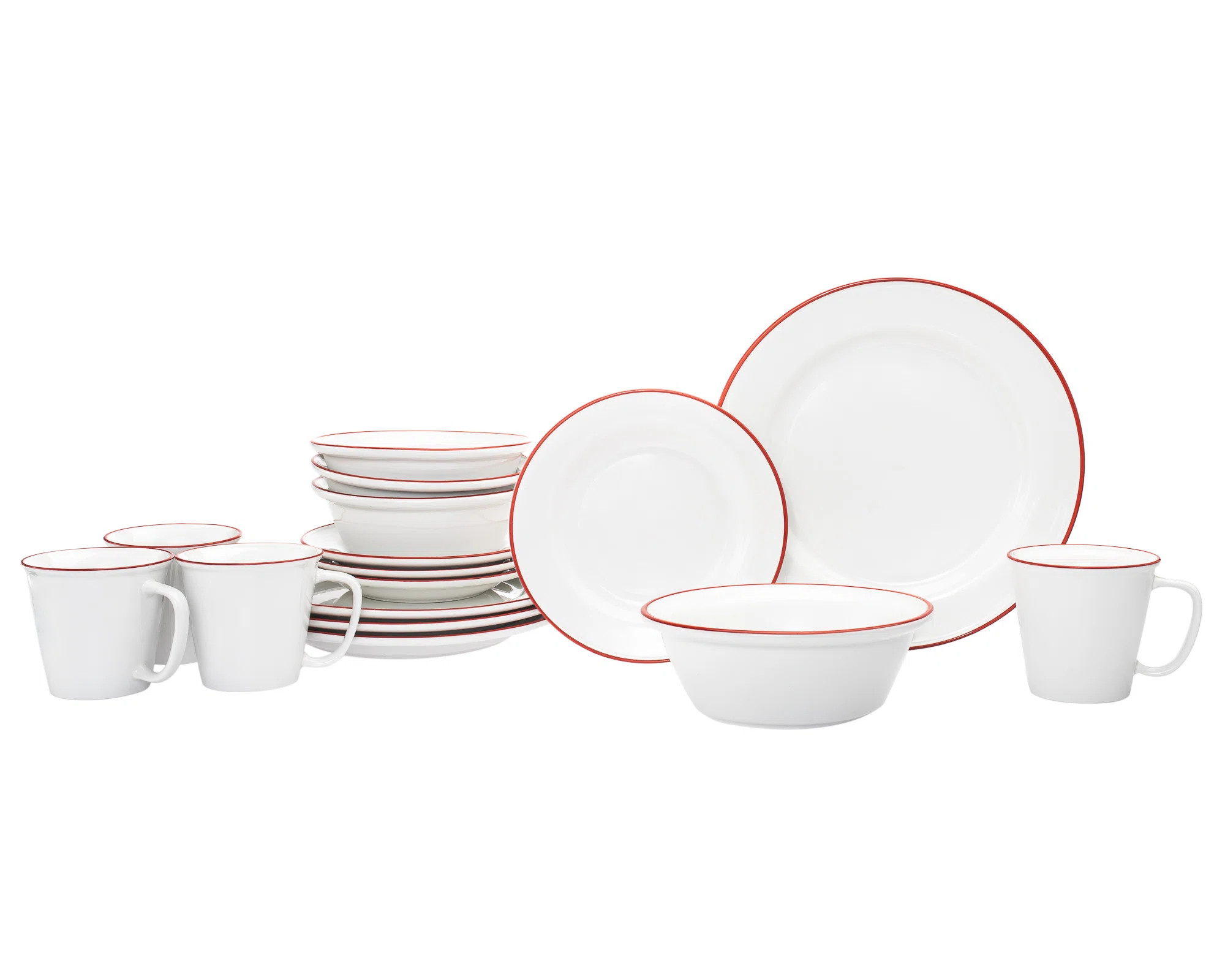 Bistro 16 Piece Porcelain Dinnerware Set | Wayfair North America