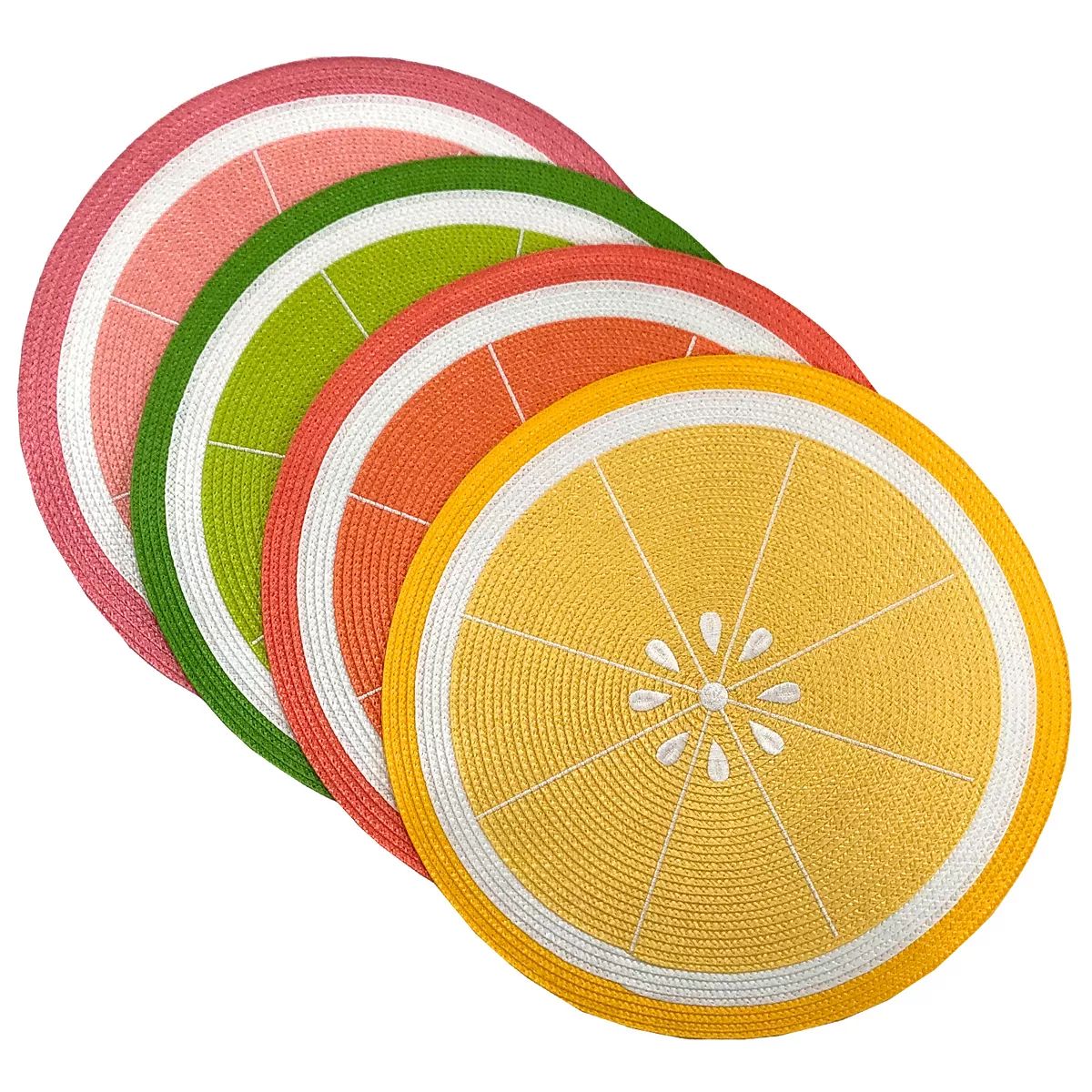 Celebrate Together™ Summer Fruit Poly Rounds Placemats 4-pk. | Kohl's