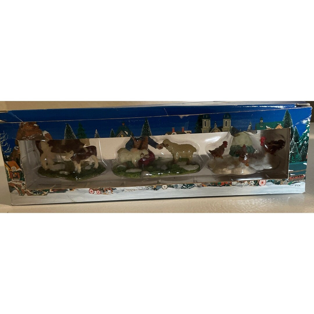 Heartland Valley Village 3pc Deluxe Accessory Set Farm Cows Sheep Chickens 2 - Etsy | Etsy (US)