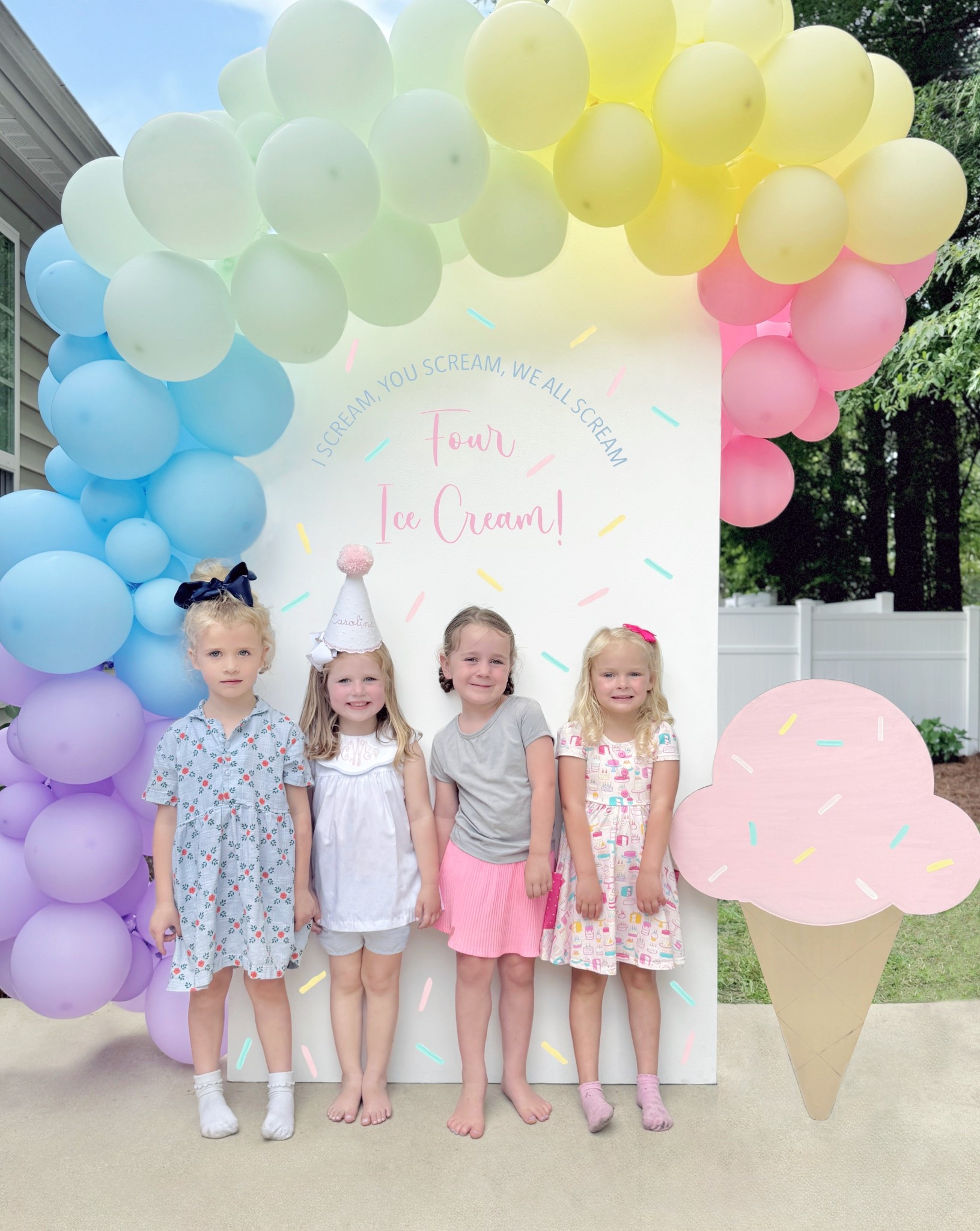 I scream, you scream, we all scream FOUR ice cream! 🍦🍒

#LTKSeasonal #LTKKids #LTKParties