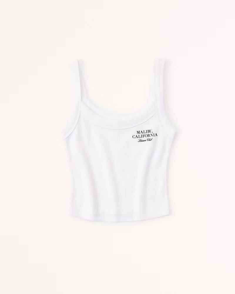 Essential Rib 90s Graphic Tank | Abercrombie & Fitch (US)