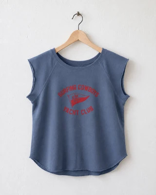 Surfing Cowboys Yacht Club Women's Raglan Washed Indigo - Yacht Club Women's Raglan Washed Indigo | Shop.app
