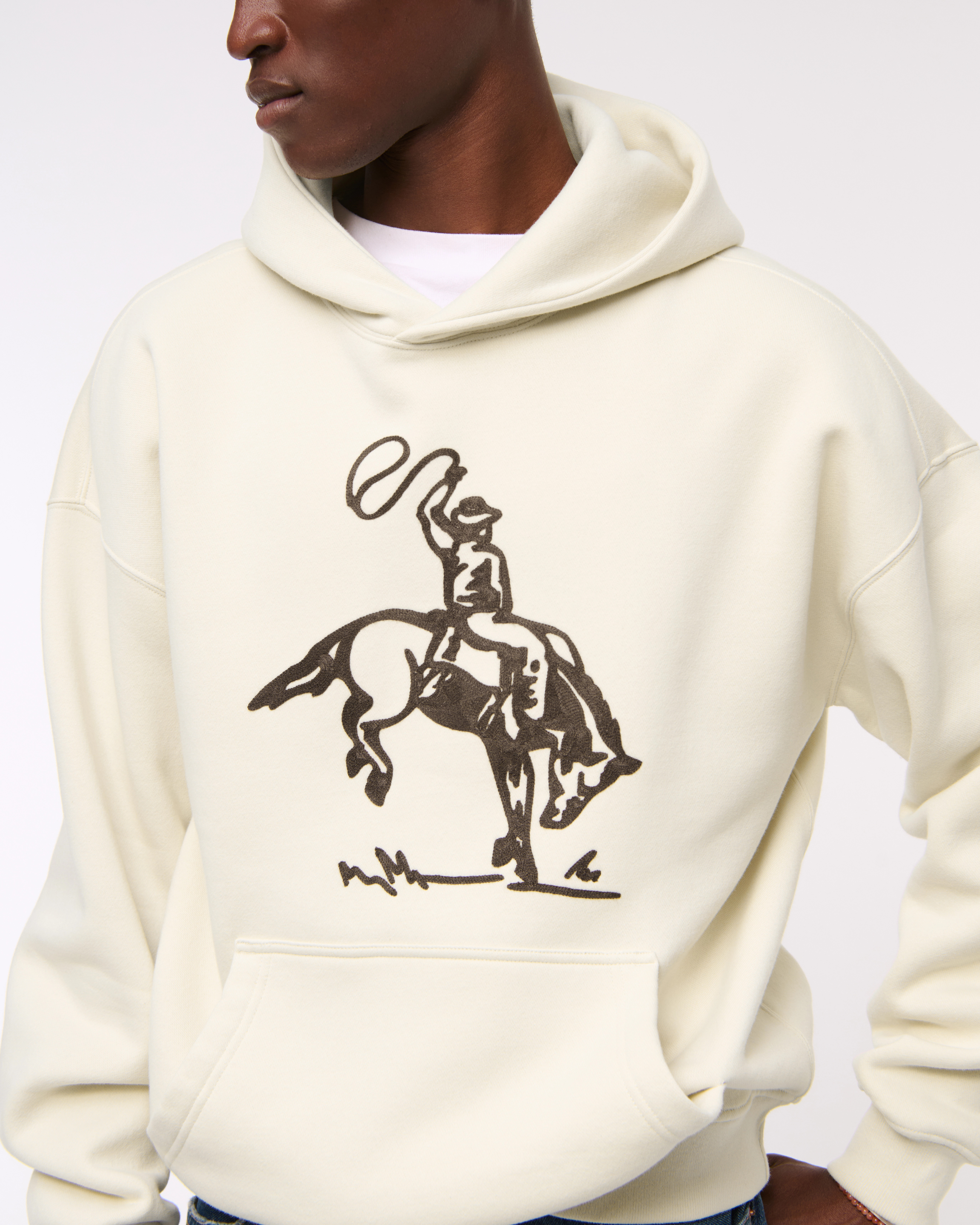 Cowboy Graphic Essential Popover Hoodie | Abercrombie & Fitch (US)
