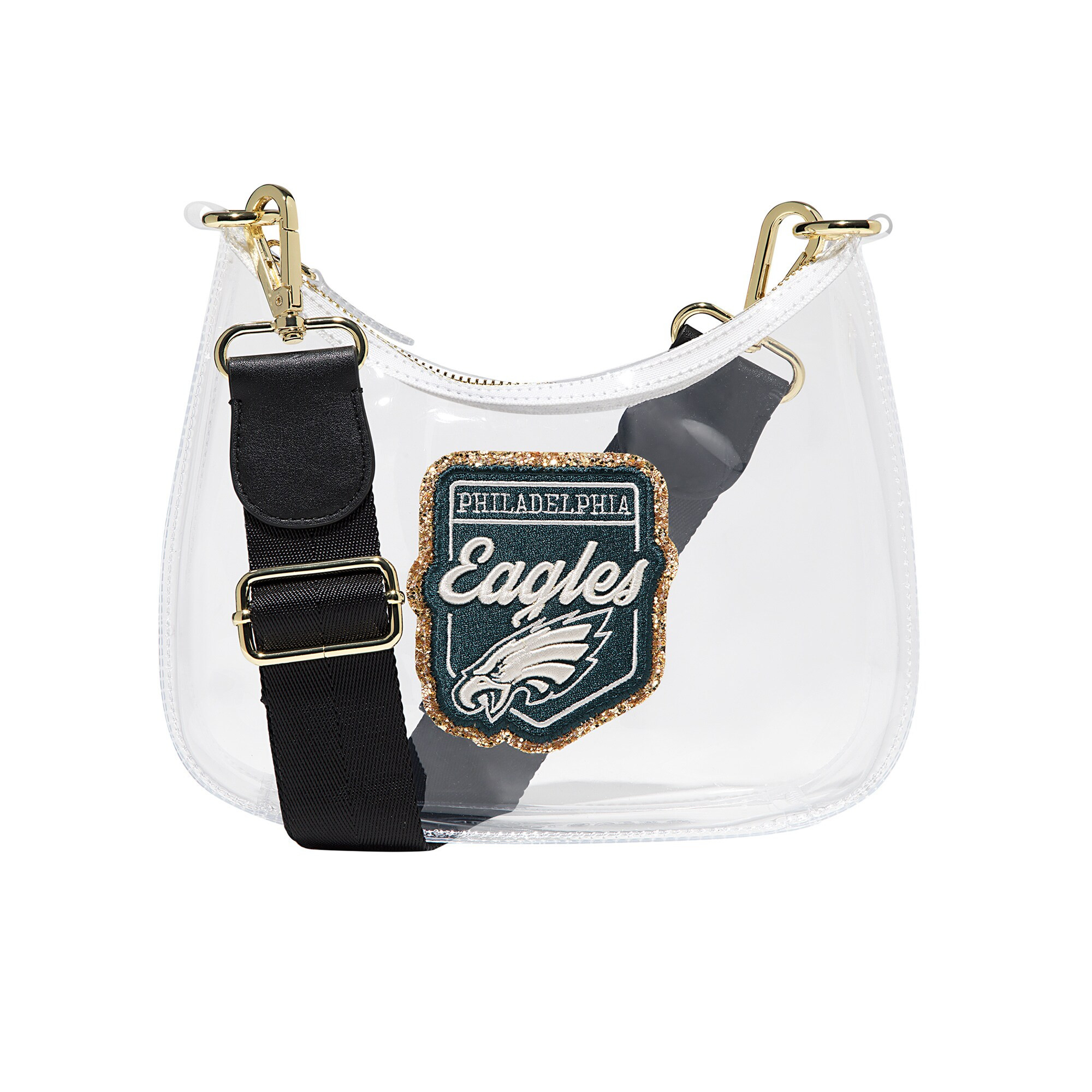 Philadelphia Eagles Stoney Clover Clear Curved Crossbody | NFL Shop