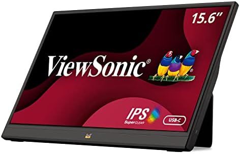 ViewSonic VA1655 15.6 Inch 1080p Portable IPS Monitor with Mobile Ergonomics, USB-C , Mini HDMI f... | Amazon (US)