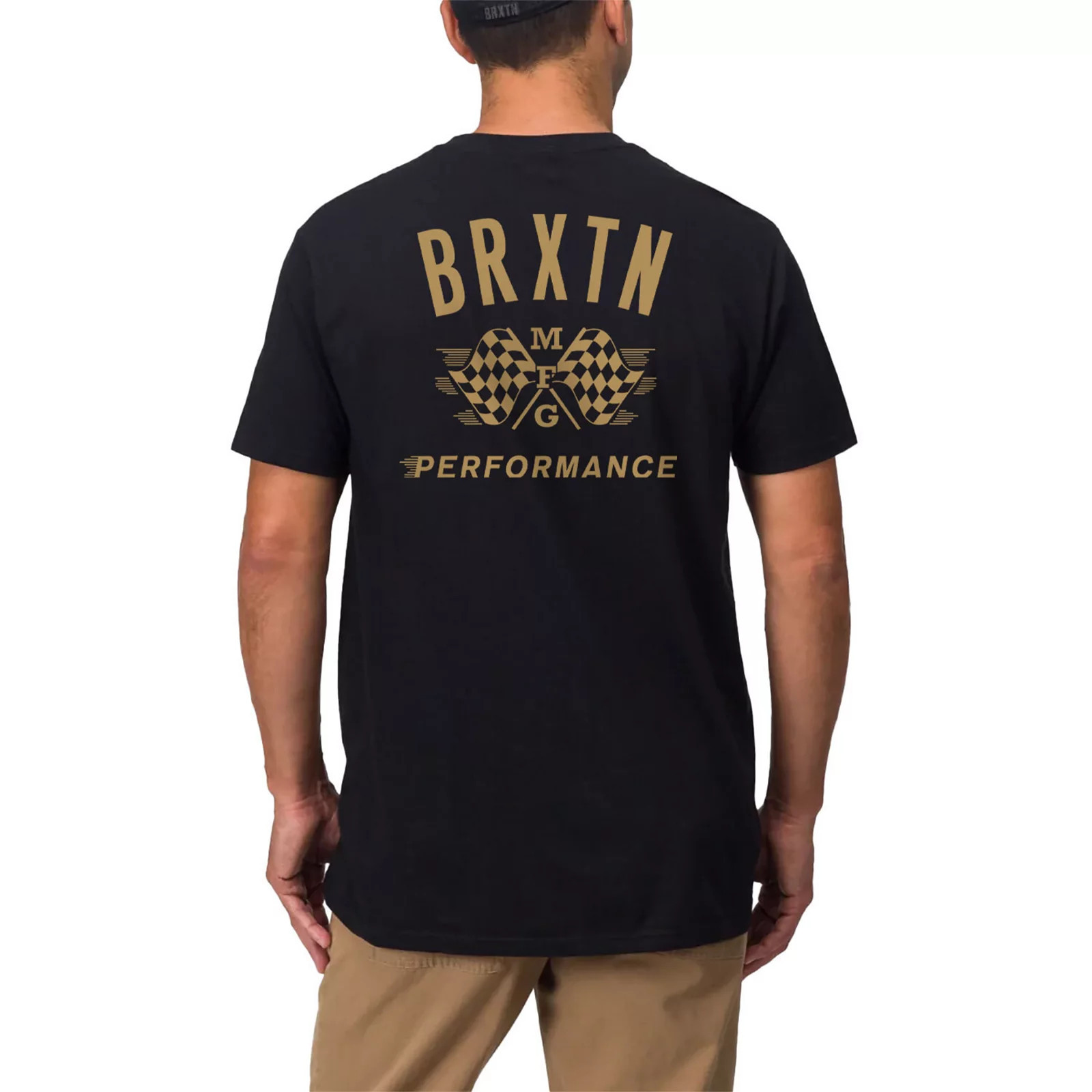 Men's Brixton BRXTN Performance Short Sleeve Graphic Tee, Size: Medium, Black | Kohl's