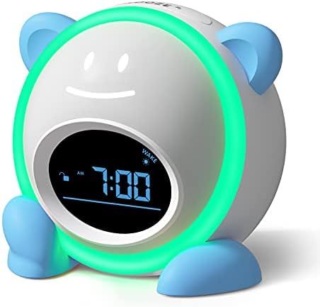 Kids Alarm Clock, Windflyer Toddlers Alarm Clock Children Sleep Trainer Clock with Facial Express... | Amazon (US)