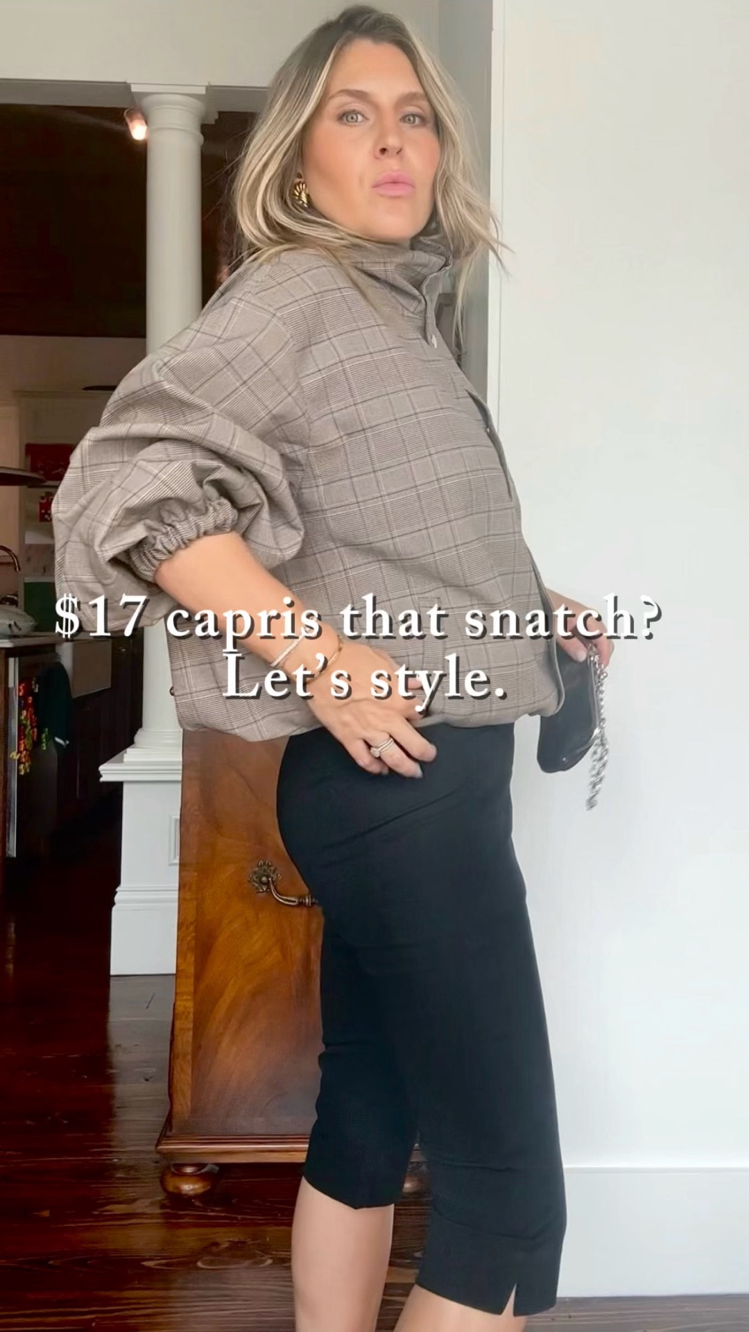 Wearing size 2R in capris 
S in jacket (could’ve done XS)

Capris 
Old navy


#LTKSaleAlert #LTKFindsUnder50 #LTKPetite