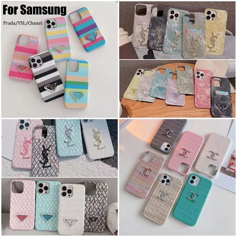 For Samsung PRA-DA CHA-NEL Y-S-L DUPE Phone Case Fashion Shockproof Back Colver Cases Without Box | DHGate