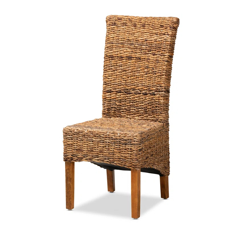 Abaca Fiber Solid Back Parsons Chair | Wayfair North America