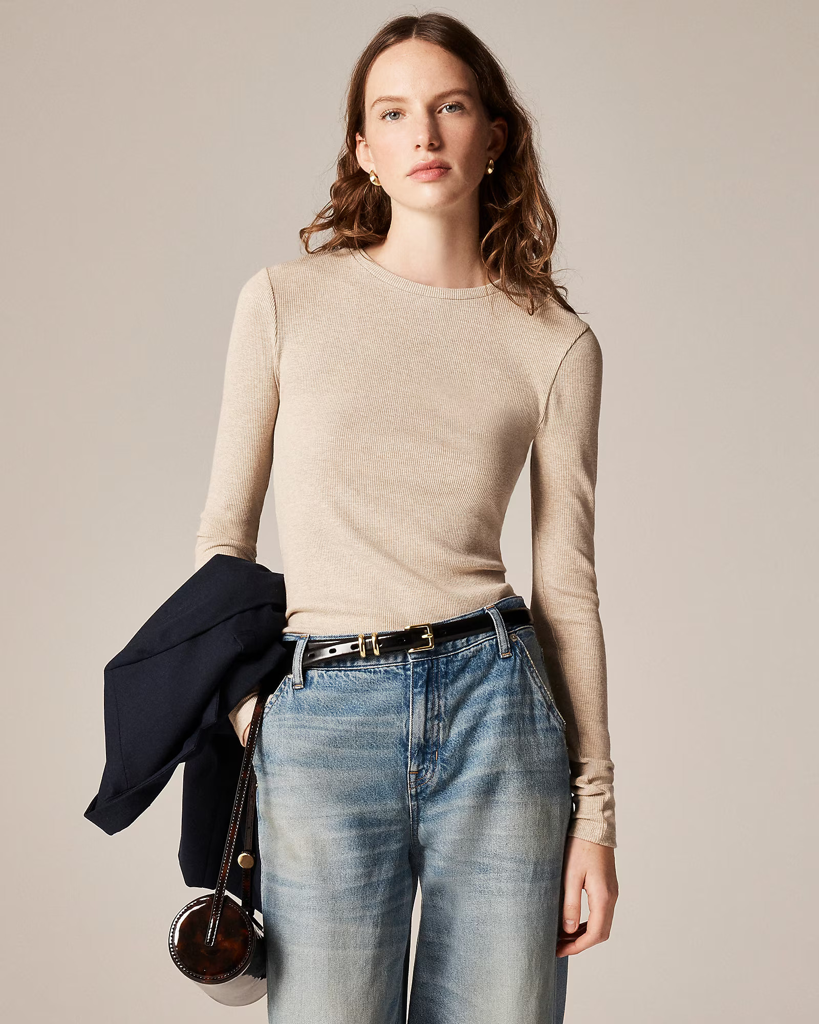 Perfect rib long-sleeve T-shirt | J. Crew US