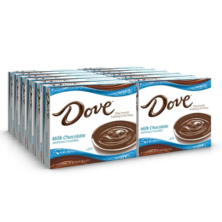 Dove Milk Chocolate Instant Pudding Mix and Pie Filling, 4 Servings, 3.03 oz Cardboard Box | Walmart (US)