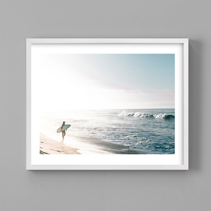 Minted&amp;#174; Surfer Girl Framed Art | Pottery Barn Teen
