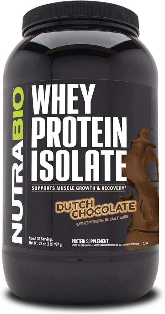 NutraBio Whey Protein Powder Isolate Supplement – 25g of Protein Per Scoop with Complete Amino ... | Amazon (US)