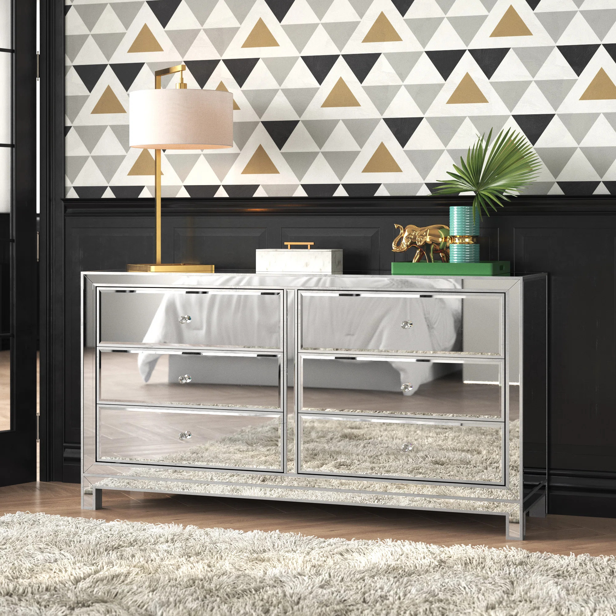 Fairgrove 6 Drawer 60'' W Double Dresser | Wayfair North America