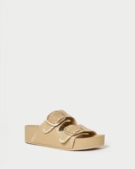 Theo Bisque/Cream Footbed Sandal | Loeffler Randall