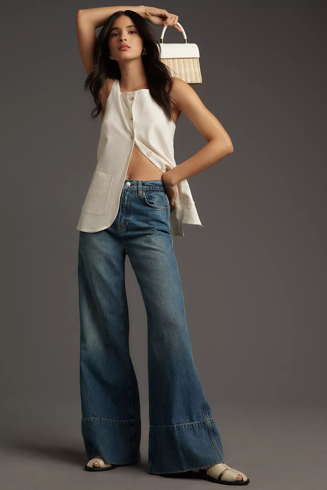 Reformation Penney High-Rise Relaxed Flare Jeans | Anthropologie (US)