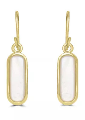 Belk Silverworks Gold Plated Bar Earrings | Belk