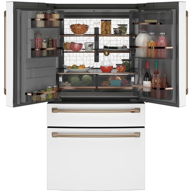 Café Smart Appliances 36" Energy Star French Door 27.6 cu. ft. Smart Refrigerator | Wayfair North America