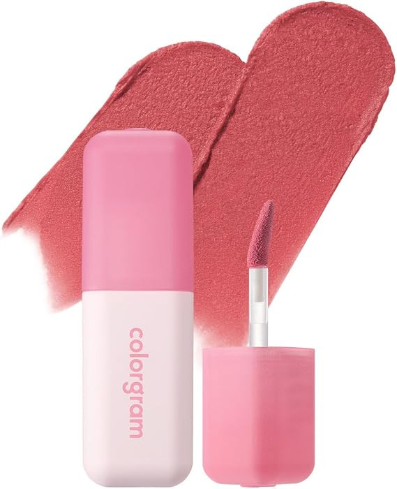 COLORGRAM NUDE BLUR TINT 18 AMAZING BERRY | K-Beauty Makeup, Soft-Focus Matte Lip Stain, 2-in-3 L... | Amazon (US)