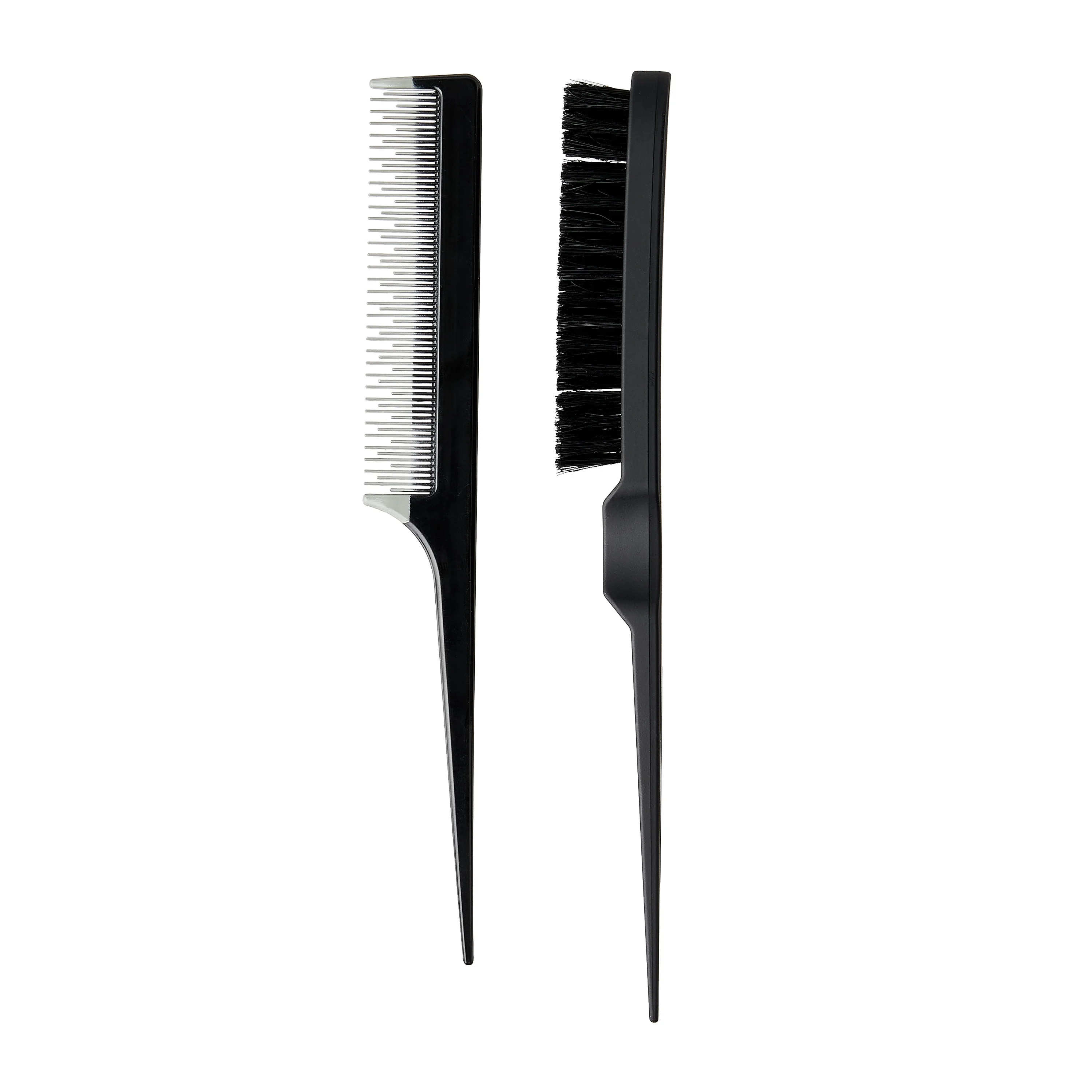Equate Teasing Brush and Comb to Add Volume and Texture to Hair, Black (2 Count) | Walmart (US)