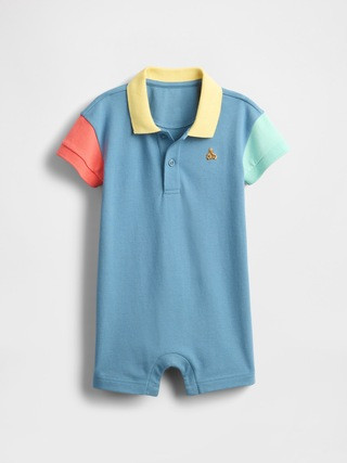 Baby Pique Polo Shorty One-Piece | Gap | Gap (US)