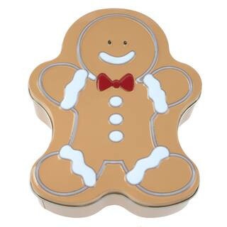 Gingerbread Man Christmas Tin by Makery™ | 4.5" x 5.5" x 1.96" | Michaels® | Michaels Stores