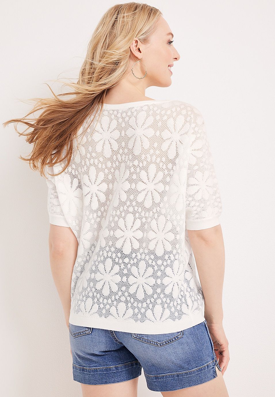 Floral Jacquard Sweater | Maurices