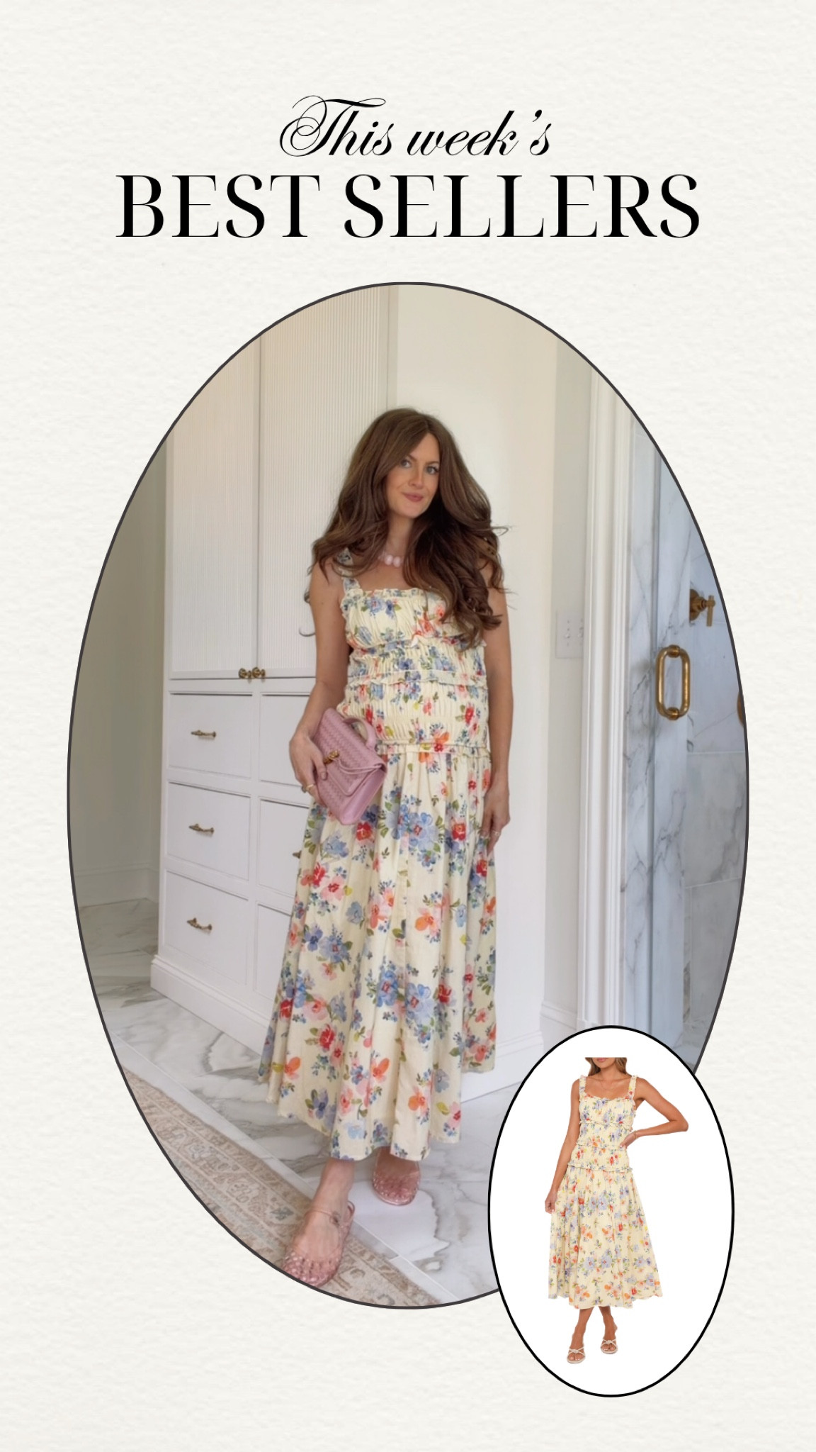 This floral dress was a weekly best seller!! I also love the skirt and top version!! 

#LTKBump #LTKootd #LTKWedding