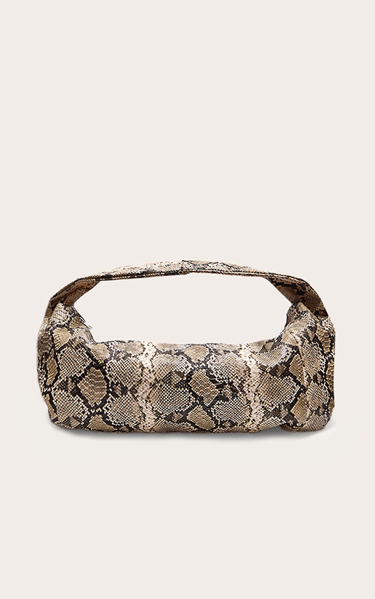 Snake Print Oversized PU Tote | PrettyLittleThing US