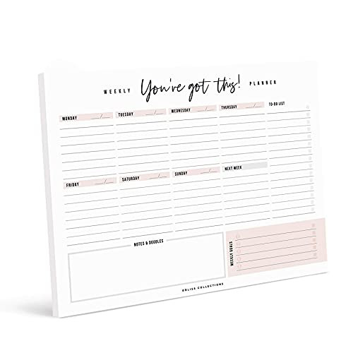 Bliss Collections Weekly Planner with 50 Undated 6 x 9 Tear-Off Sheets - You've Got This Motivationa | Amazon (US)