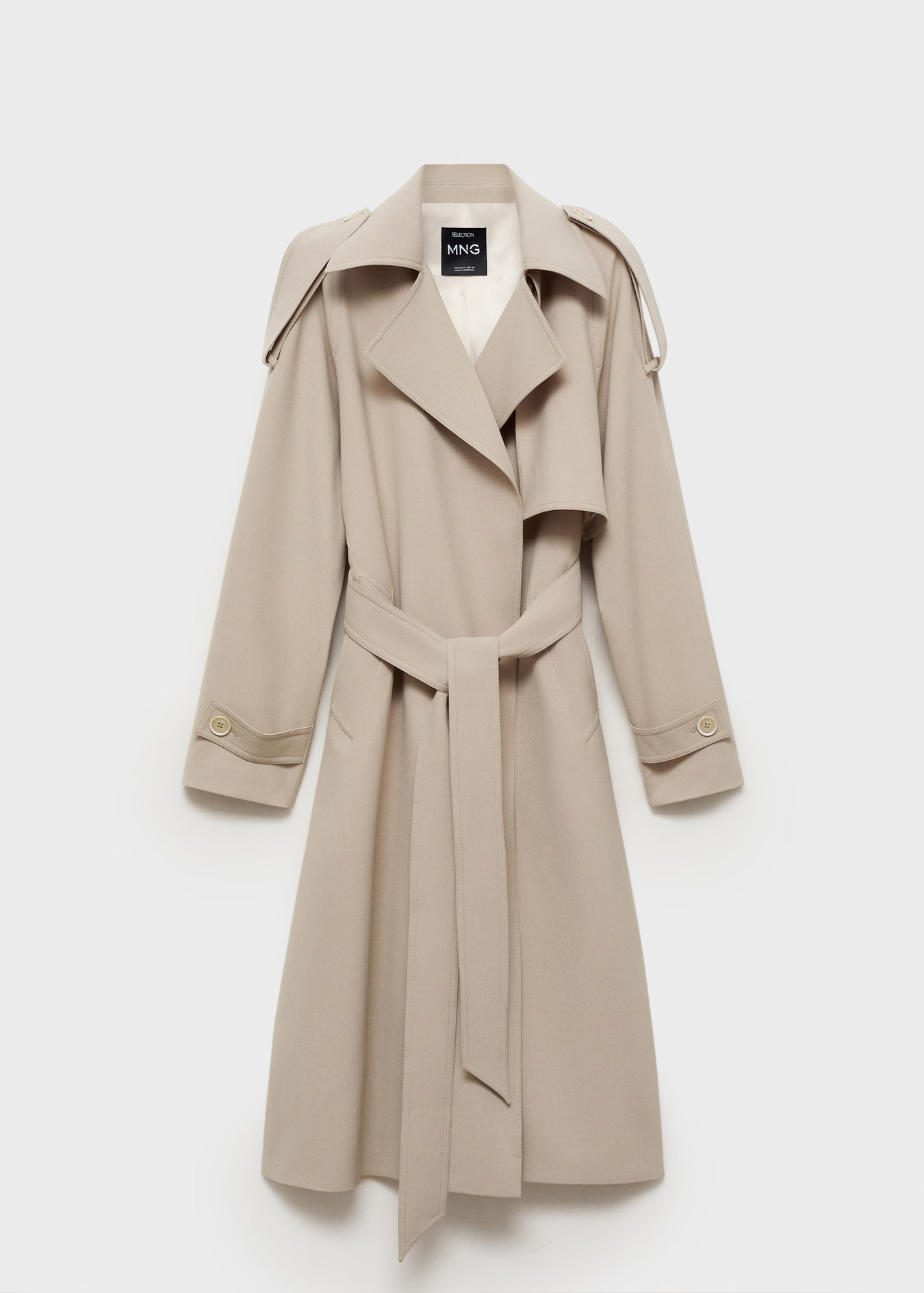 Oversized trench coat with belt | Mango (US/MX/AU)