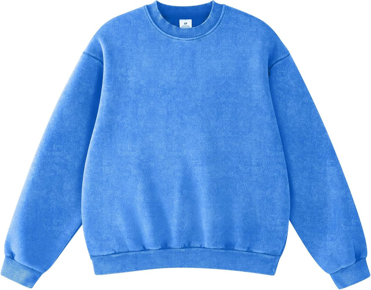 FAIABLE Womens Acid Wash Crewneck Sweatshirt Oversized Fleece Heavyweight Sweatshirts Unisex Vint... | Amazon (US)